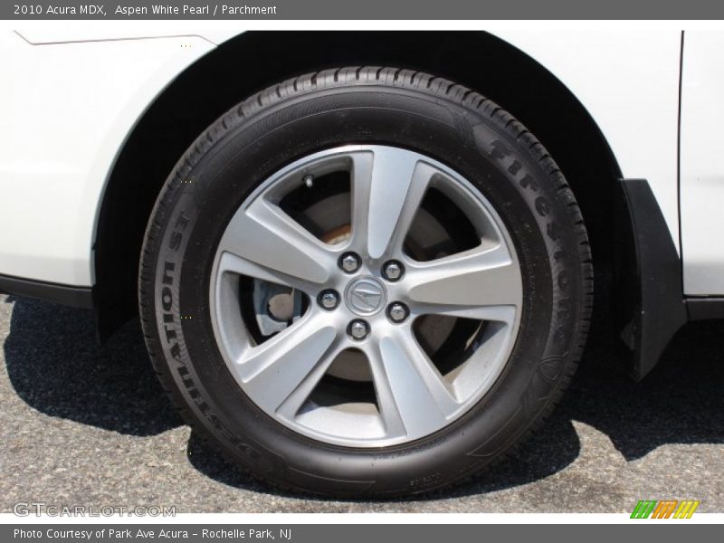 Aspen White Pearl / Parchment 2010 Acura MDX