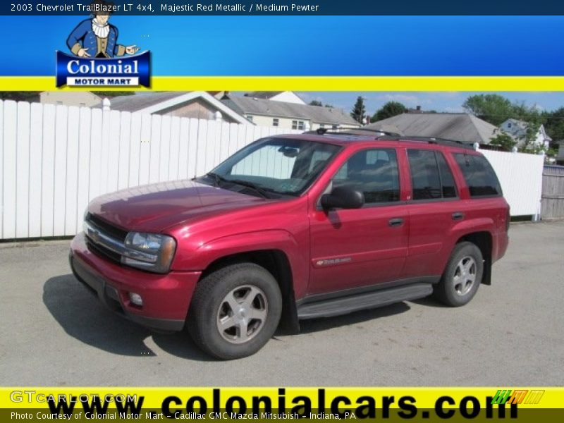 Majestic Red Metallic / Medium Pewter 2003 Chevrolet TrailBlazer LT 4x4
