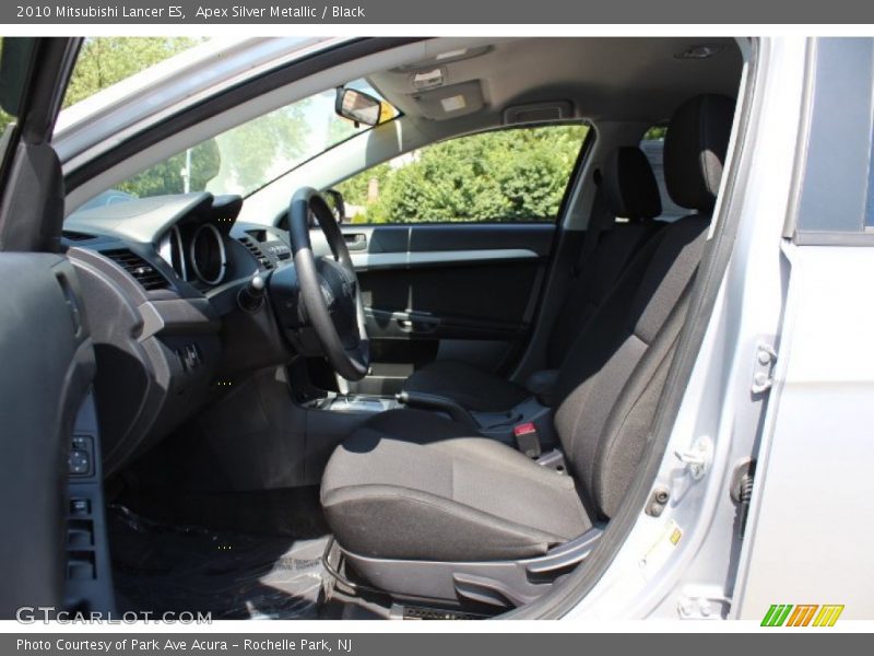 Apex Silver Metallic / Black 2010 Mitsubishi Lancer ES