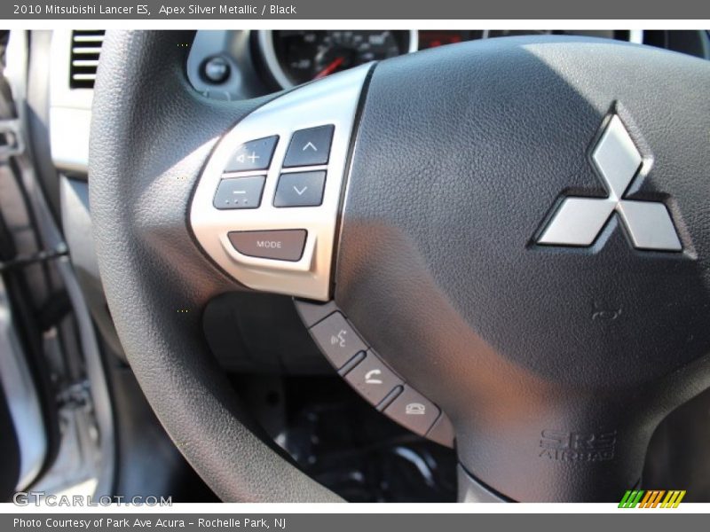 Apex Silver Metallic / Black 2010 Mitsubishi Lancer ES
