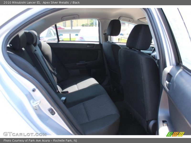 Apex Silver Metallic / Black 2010 Mitsubishi Lancer ES