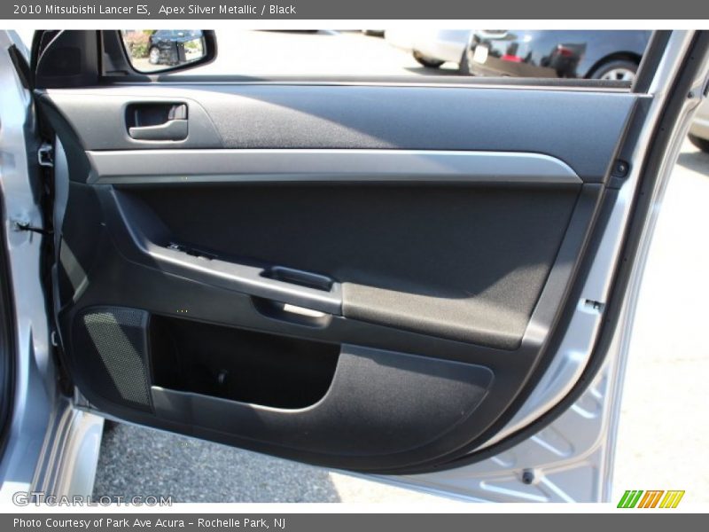 Apex Silver Metallic / Black 2010 Mitsubishi Lancer ES