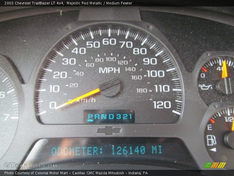 Majestic Red Metallic / Medium Pewter 2003 Chevrolet TrailBlazer LT 4x4