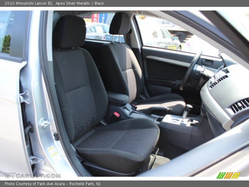 Apex Silver Metallic / Black 2010 Mitsubishi Lancer ES