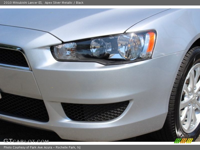 Apex Silver Metallic / Black 2010 Mitsubishi Lancer ES