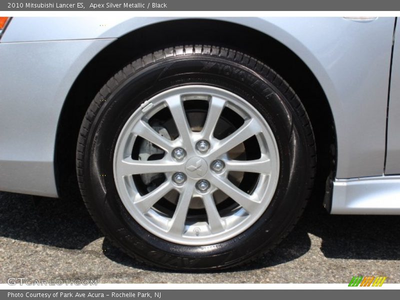 Apex Silver Metallic / Black 2010 Mitsubishi Lancer ES