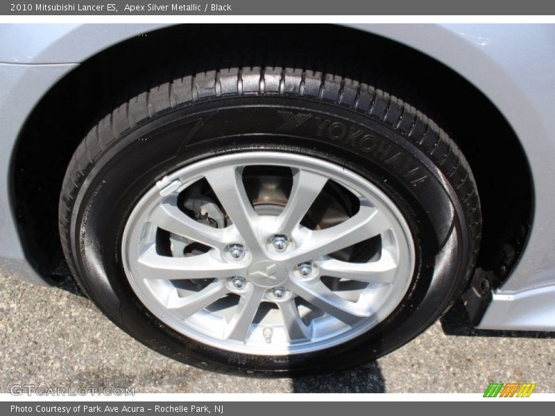 Apex Silver Metallic / Black 2010 Mitsubishi Lancer ES