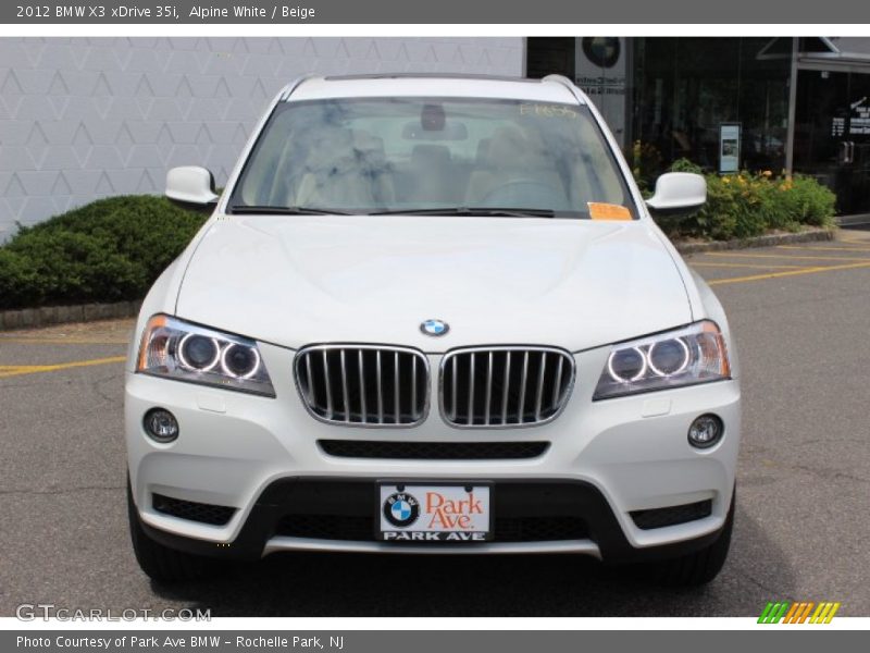 Alpine White / Beige 2012 BMW X3 xDrive 35i