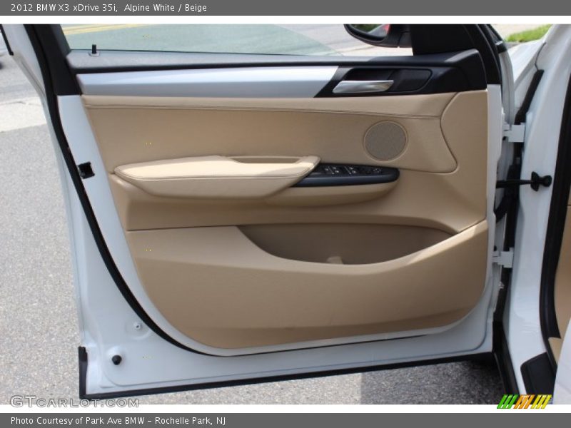 Alpine White / Beige 2012 BMW X3 xDrive 35i