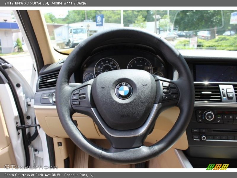 Alpine White / Beige 2012 BMW X3 xDrive 35i