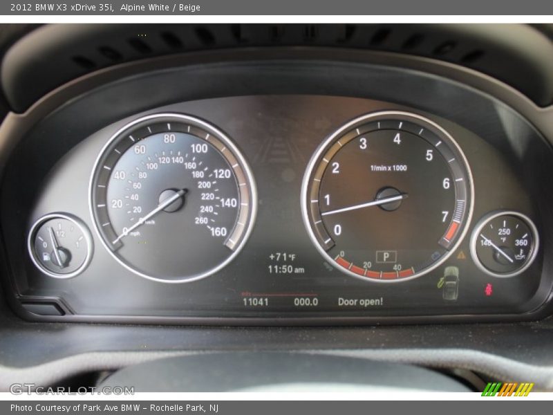Alpine White / Beige 2012 BMW X3 xDrive 35i