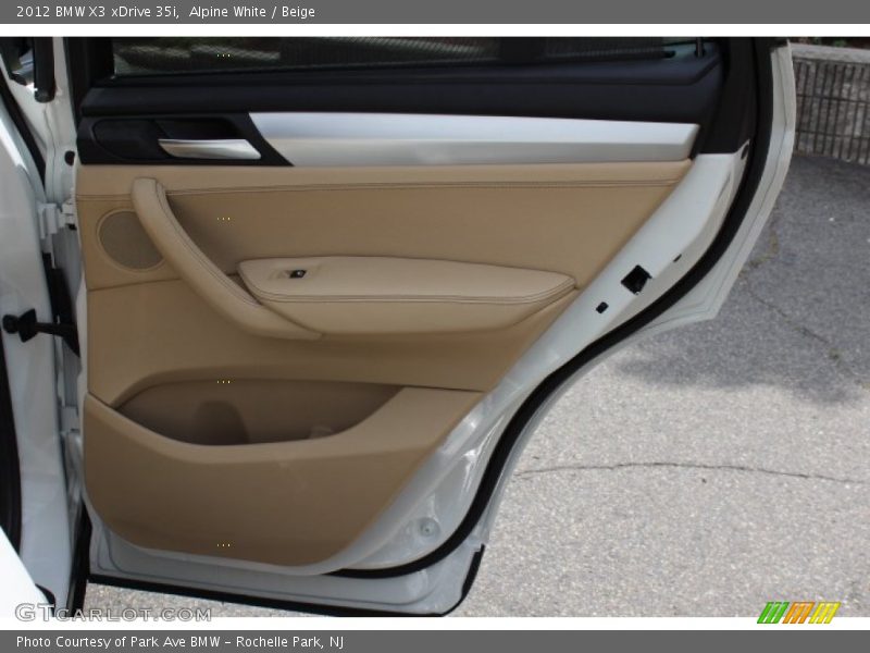 Alpine White / Beige 2012 BMW X3 xDrive 35i