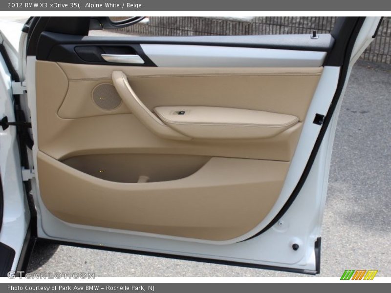 Alpine White / Beige 2012 BMW X3 xDrive 35i