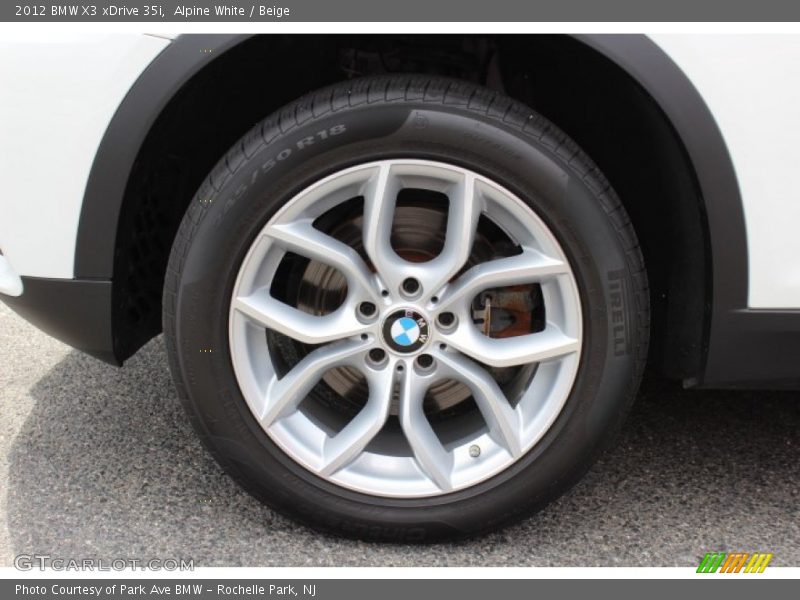 Alpine White / Beige 2012 BMW X3 xDrive 35i