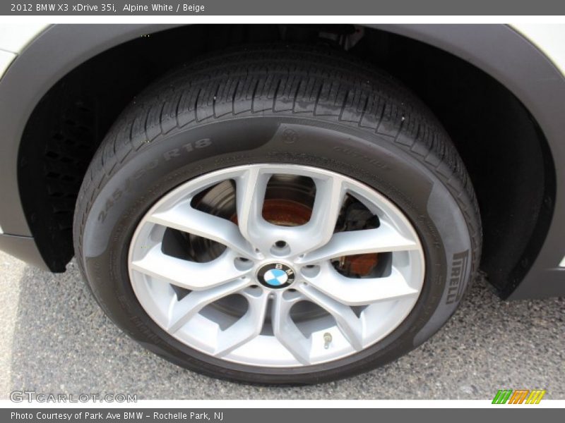 Alpine White / Beige 2012 BMW X3 xDrive 35i
