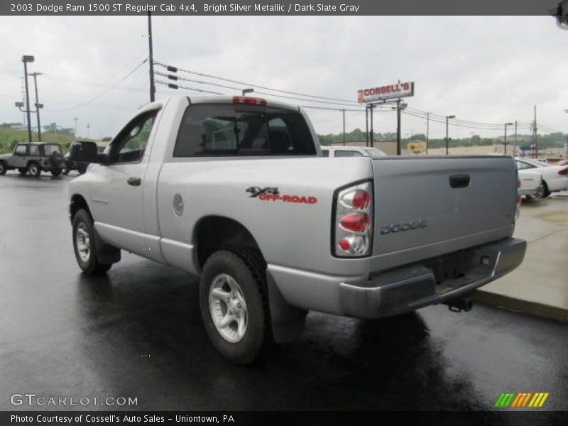 Bright Silver Metallic / Dark Slate Gray 2003 Dodge Ram 1500 ST Regular Cab 4x4