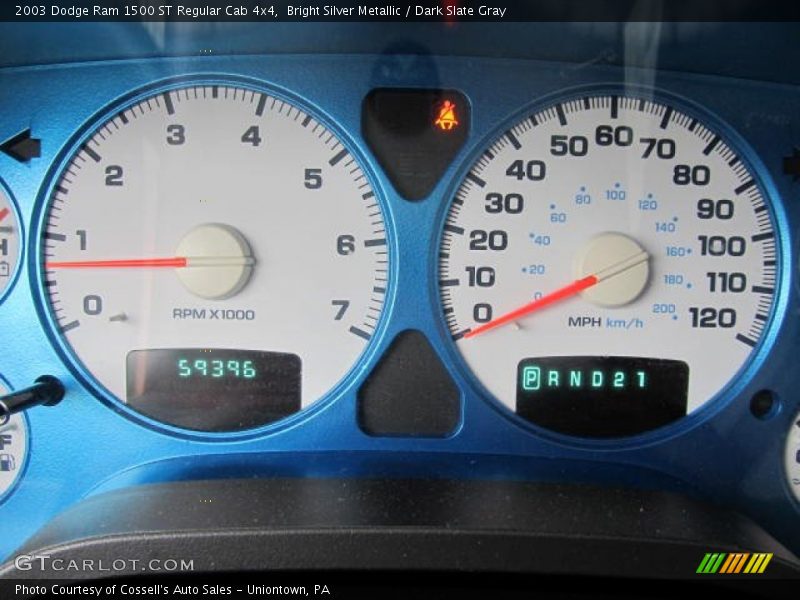 Bright Silver Metallic / Dark Slate Gray 2003 Dodge Ram 1500 ST Regular Cab 4x4