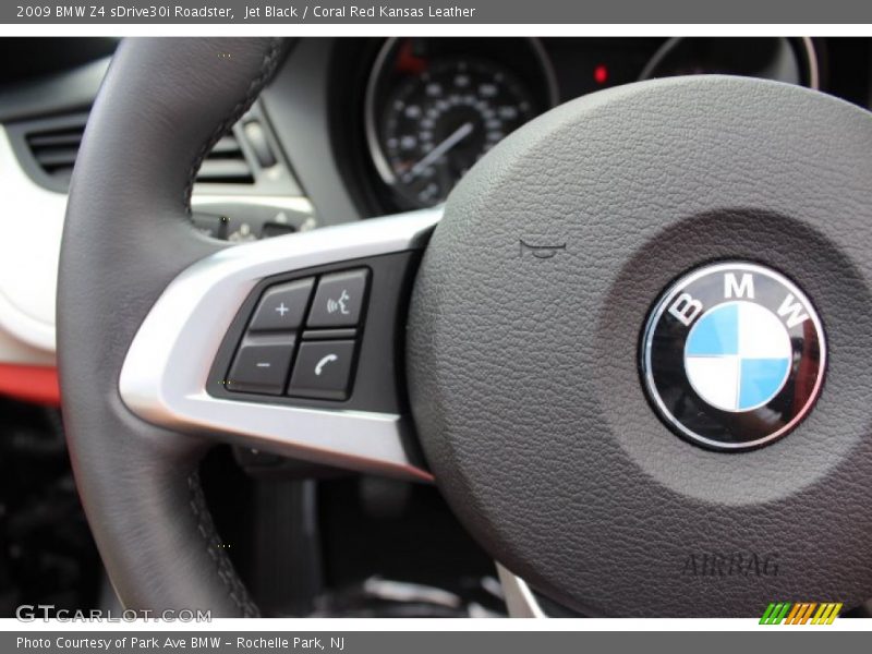 Jet Black / Coral Red Kansas Leather 2009 BMW Z4 sDrive30i Roadster