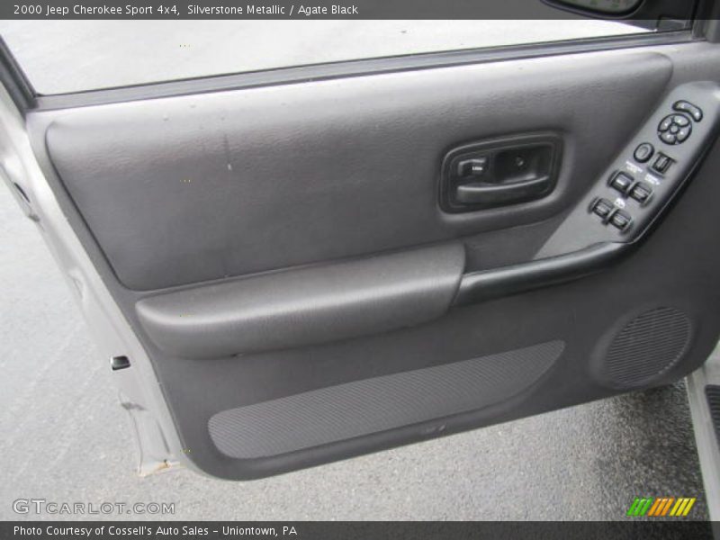 Silverstone Metallic / Agate Black 2000 Jeep Cherokee Sport 4x4