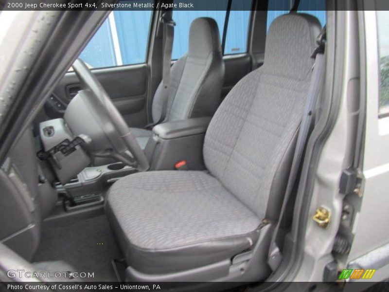 Silverstone Metallic / Agate Black 2000 Jeep Cherokee Sport 4x4