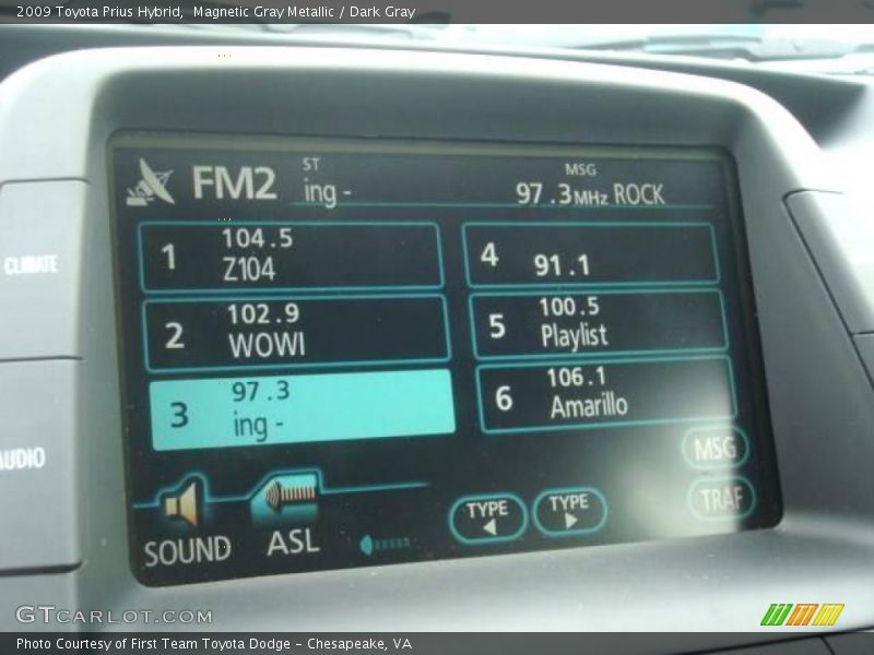 Magnetic Gray Metallic / Dark Gray 2009 Toyota Prius Hybrid
