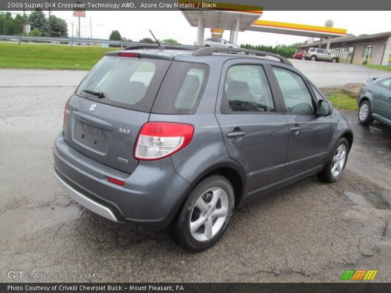 Azure Gray Metallic / Black 2009 Suzuki SX4 Crossover Technology AWD