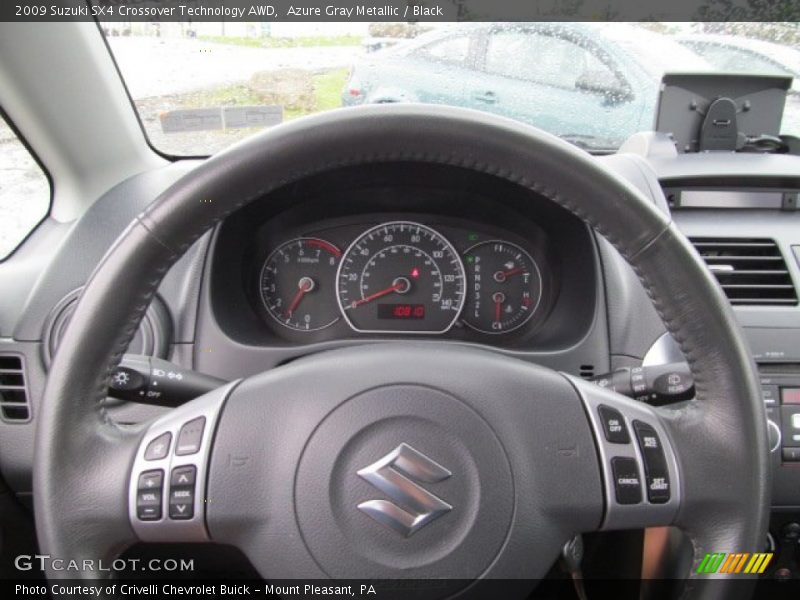 Azure Gray Metallic / Black 2009 Suzuki SX4 Crossover Technology AWD