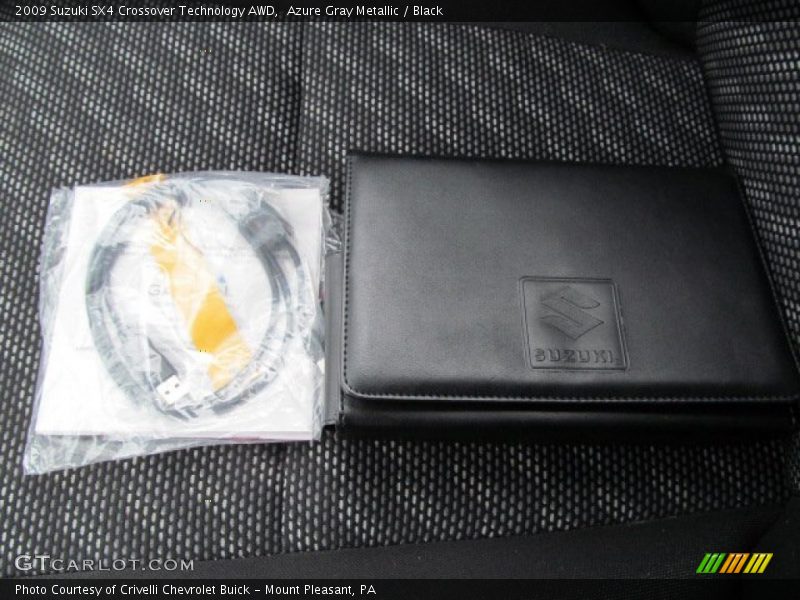 Azure Gray Metallic / Black 2009 Suzuki SX4 Crossover Technology AWD