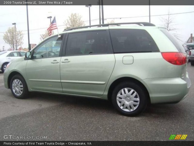 Silver Pine Mica / Taupe 2009 Toyota Sienna LE