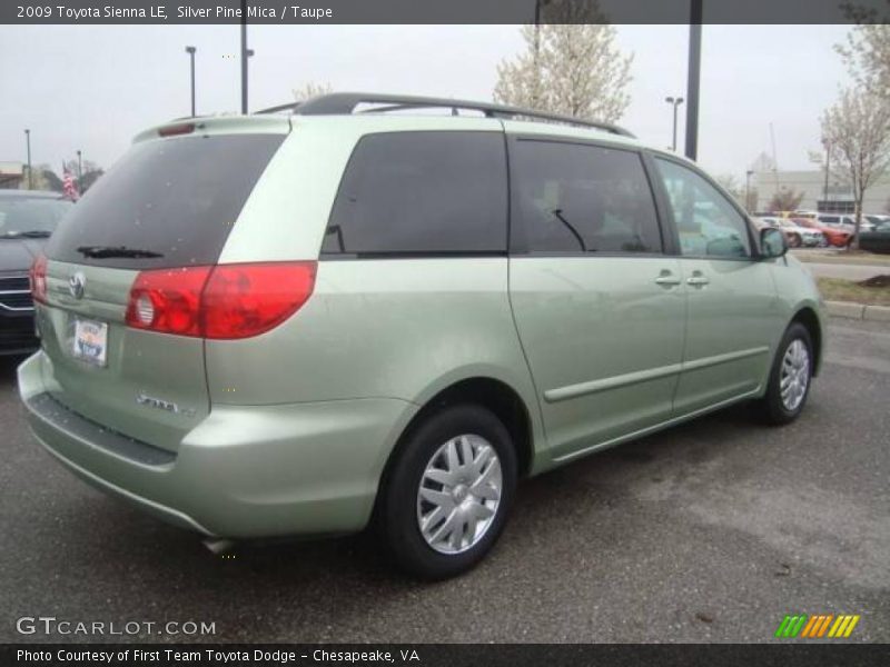 Silver Pine Mica / Taupe 2009 Toyota Sienna LE