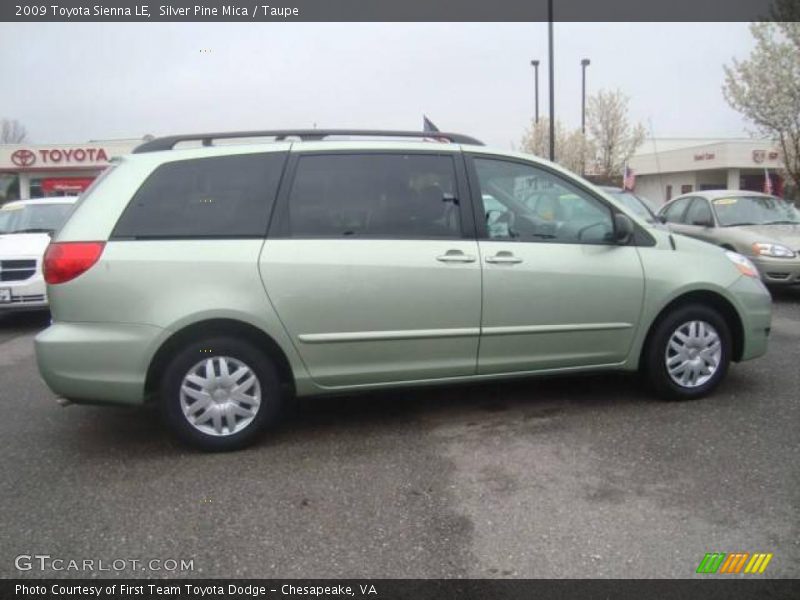 Silver Pine Mica / Taupe 2009 Toyota Sienna LE