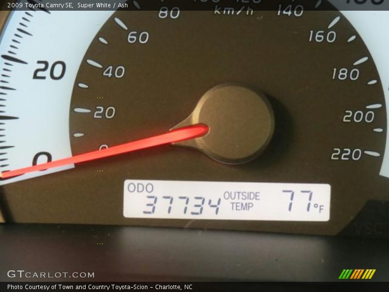 Super White / Ash 2009 Toyota Camry SE