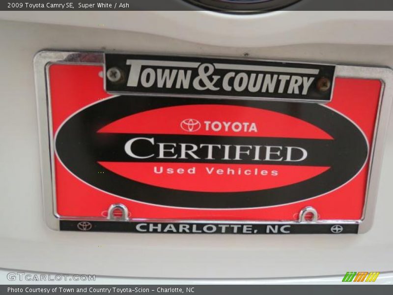 Super White / Ash 2009 Toyota Camry SE