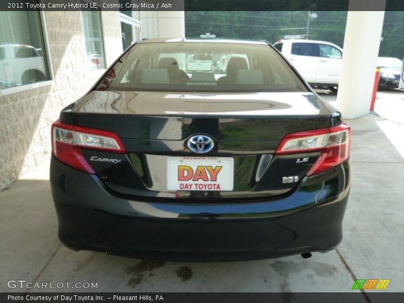Cosmic Gray Mica / Ash 2012 Toyota Camry Hybrid LE