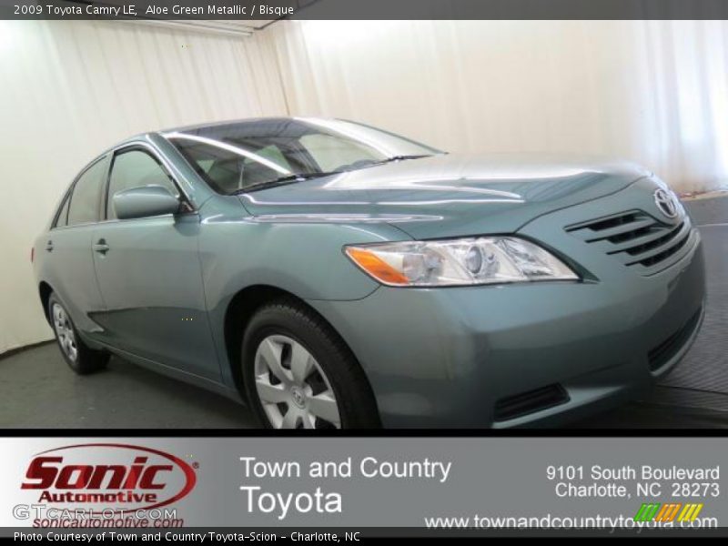 Aloe Green Metallic / Bisque 2009 Toyota Camry LE