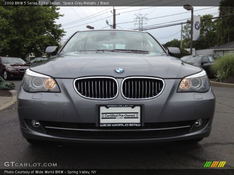 Space Grey Metallic / Black 2009 BMW 5 Series 528xi Sedan