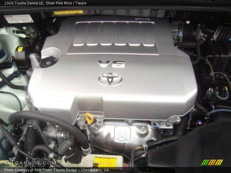 Silver Pine Mica / Taupe 2009 Toyota Sienna LE