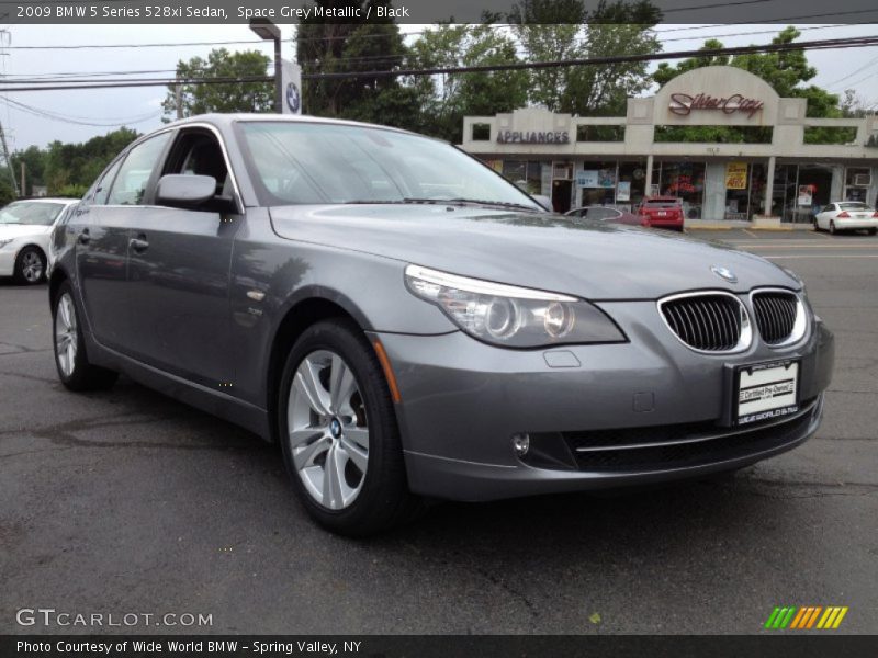 Space Grey Metallic / Black 2009 BMW 5 Series 528xi Sedan