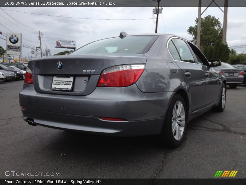 Space Grey Metallic / Black 2009 BMW 5 Series 528xi Sedan