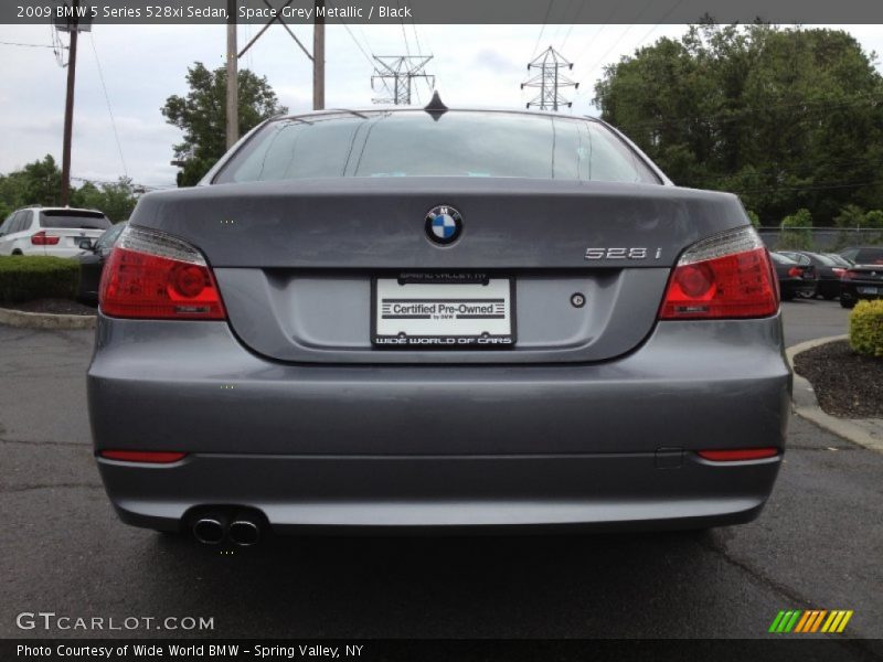 Space Grey Metallic / Black 2009 BMW 5 Series 528xi Sedan