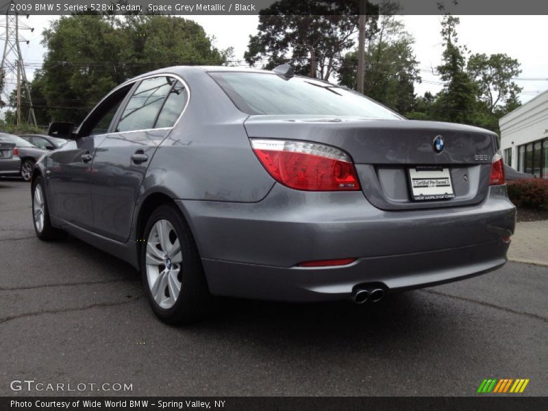 Space Grey Metallic / Black 2009 BMW 5 Series 528xi Sedan