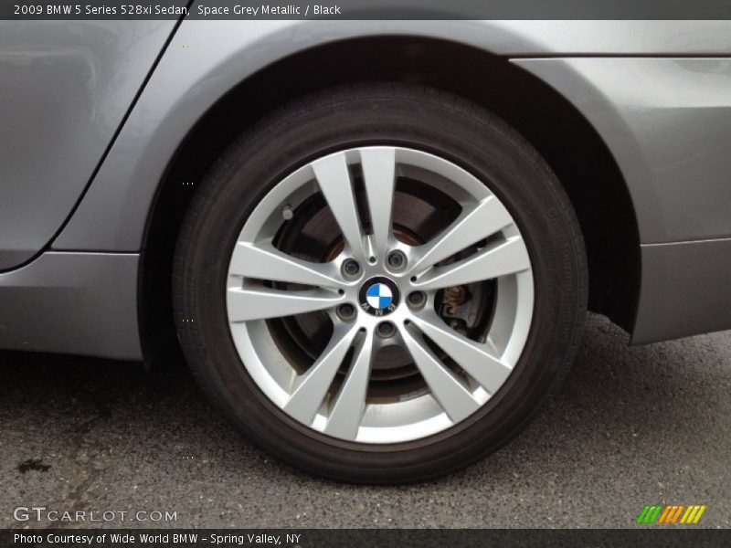 Space Grey Metallic / Black 2009 BMW 5 Series 528xi Sedan