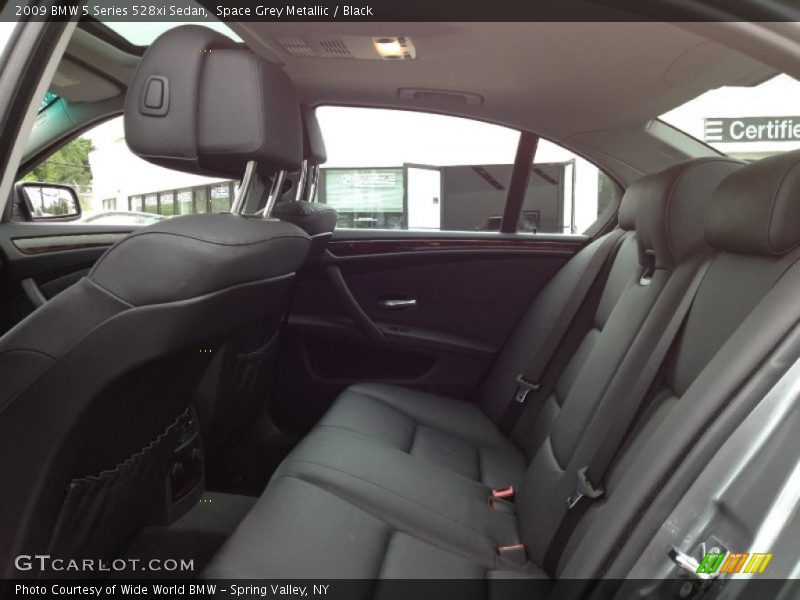 Space Grey Metallic / Black 2009 BMW 5 Series 528xi Sedan