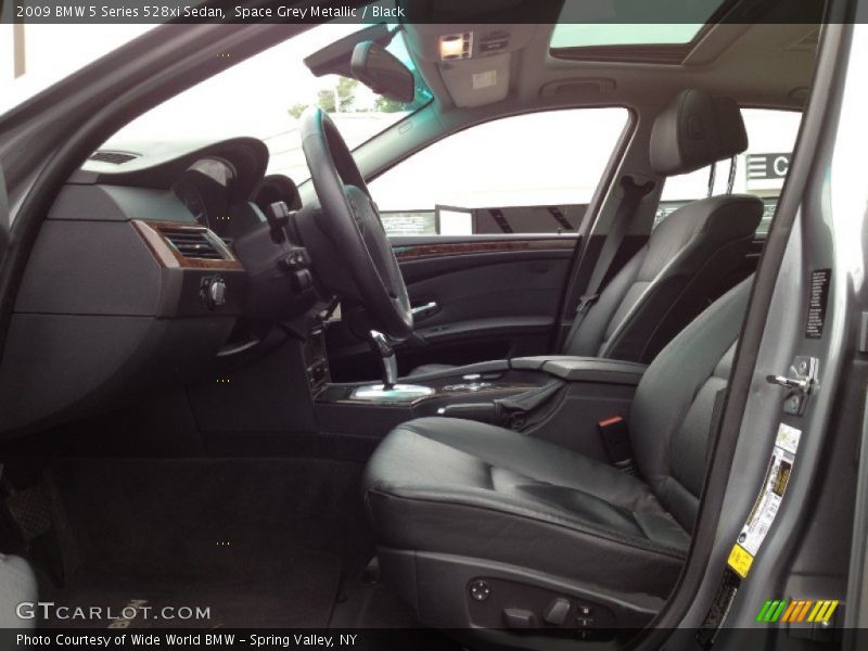 Space Grey Metallic / Black 2009 BMW 5 Series 528xi Sedan