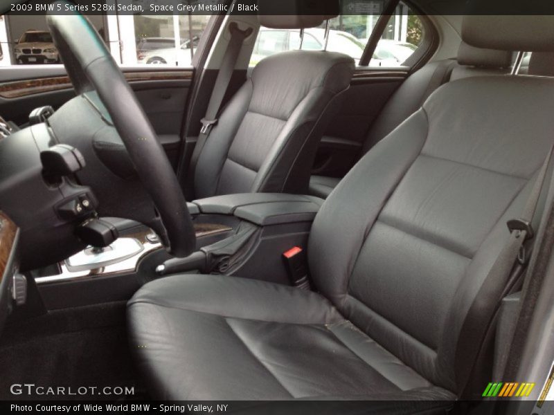 Space Grey Metallic / Black 2009 BMW 5 Series 528xi Sedan