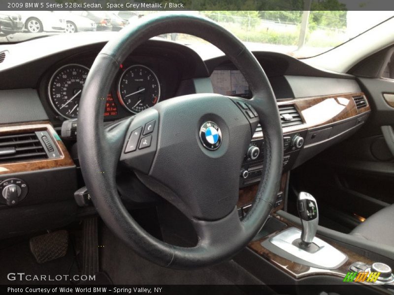 Space Grey Metallic / Black 2009 BMW 5 Series 528xi Sedan