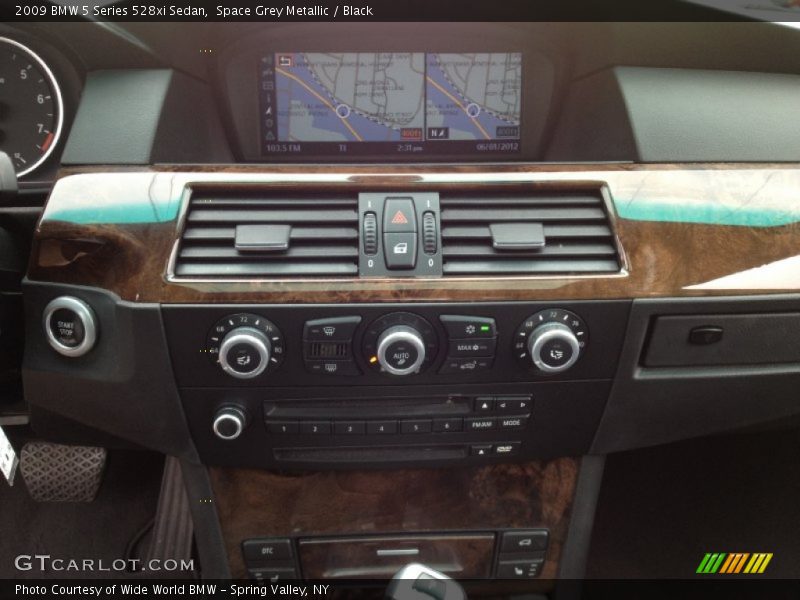 Space Grey Metallic / Black 2009 BMW 5 Series 528xi Sedan