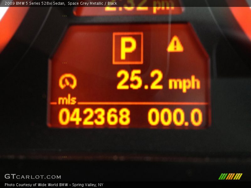 Space Grey Metallic / Black 2009 BMW 5 Series 528xi Sedan