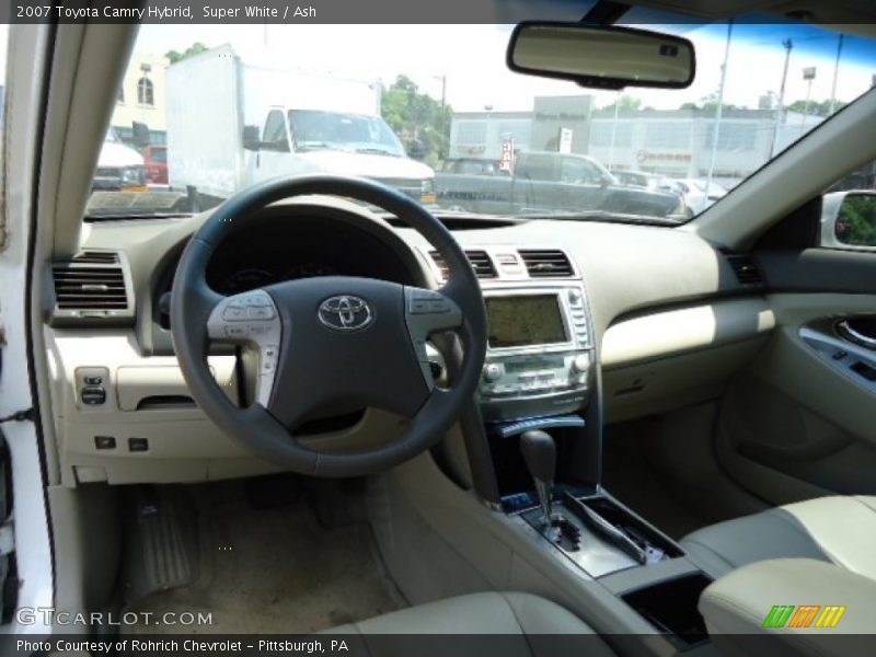 Super White / Ash 2007 Toyota Camry Hybrid