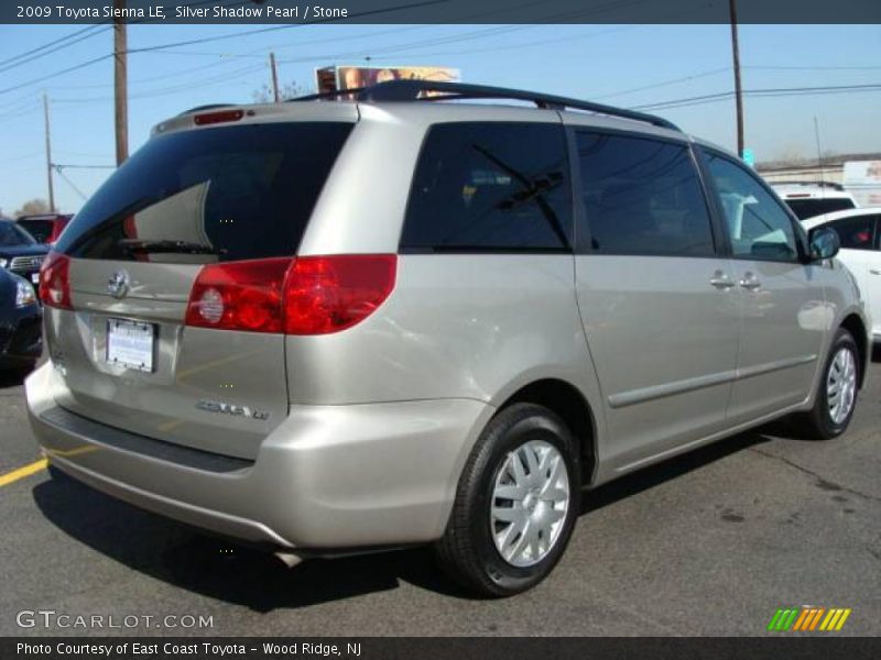 Silver Shadow Pearl / Stone 2009 Toyota Sienna LE